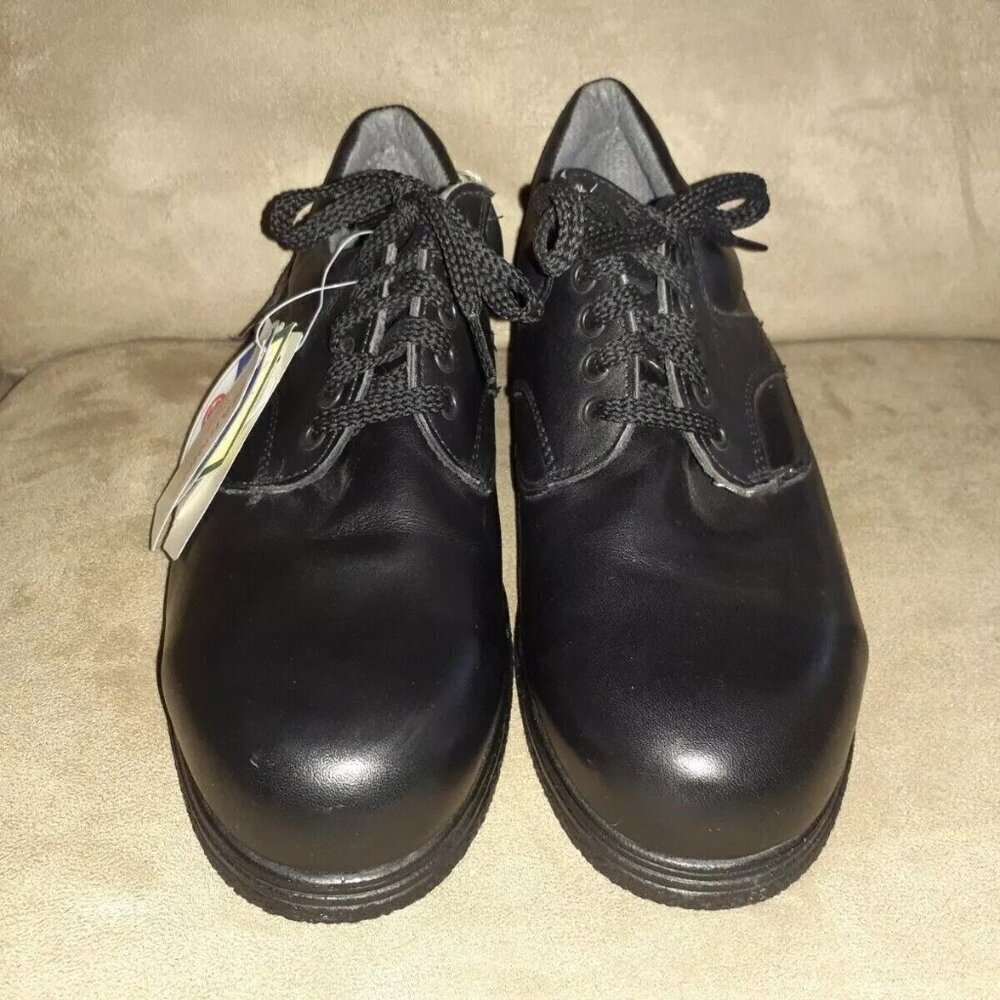 J.B. GOODHUE CANADA-Steel Toe Dress Work Shoes-Black Leather-Size 10.5E-NWOB - Picture 3 of 8